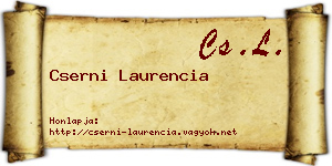 Cserni Laurencia névjegykártya